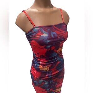 Mesh maxi with side slit y2k